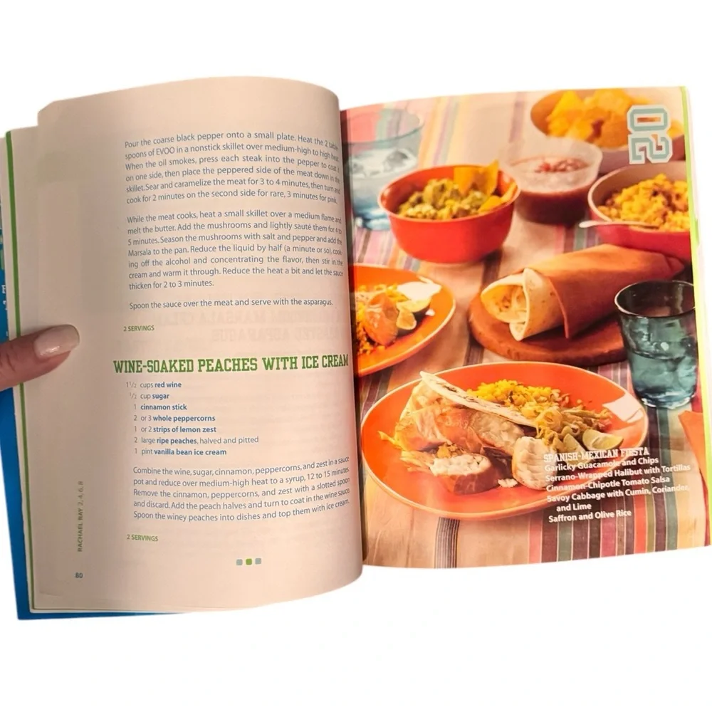 🔵 3 /$15 - Rachael Ray 2, 4 6, 8 Great Meals for Couples or Crowds Cookbook